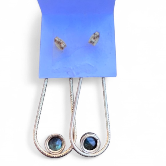 NEW Labradorite Dangle Earrings - Picture 3 of 3